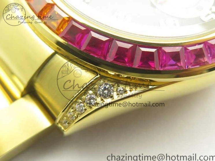 MiroTime 0307 Daytona 116589RBOW YG Rainbow Crystal BLF Best Edition Black Dial on YG Bracelet A ZeroBulk 3352